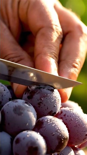 Cutting the Perfect Grape — So Satisfying 🍇✨