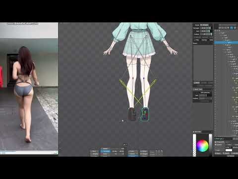 SPINE背面走路全过程 原速