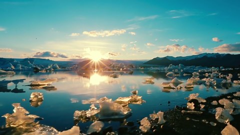 Soaring Over Jökulsárlón: Iceland's Glacial Beauty