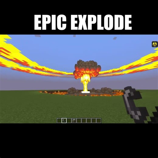 epic explode in minecraft #minecraft