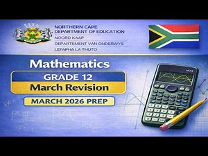 Mathematics Grade 12 March 2025 NC - March Test ‪@mathszoneafricanmotives‬