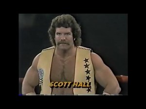 Scott Hall vs Michael Hayes AWA on ESPN Nov 19th, 1985