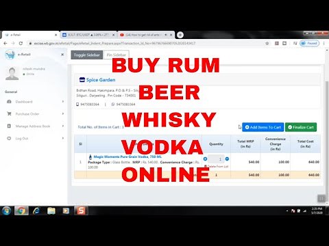 How to Buy Liquor Online for West Bengal with EBevco | Process to buy Alcohol online using Bevco ?