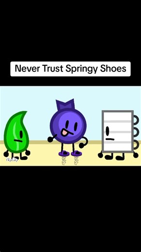 Never Trust Springy Shoes #bfb #bfdi #animation #objectshows #viral #fyp #shorts