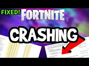 How To Fix Fortnite Crashing! (100% FIX)