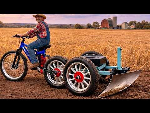 This farmer’s invention deserves a Nobel Prize ! Turning old wheels into a professional tractor