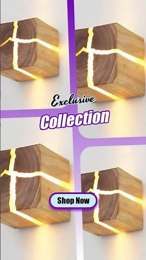 Modern Solid Wood LED Wall Lamp