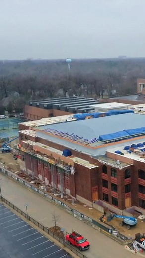 In an effort to show the progress that’s been made on the East Side Academic and Athletic Project, we paired current video and images of the construction with digital renderings to demonstrate how the project is taking shape. We’re on track to finish this fall, and are excited for the New Trier community to enjoy this next chapter. | New Trier High School