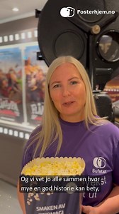 – Nå fylles kinosalene med mennesker som ønsker å oppleve gode historier. Og vi vet alle sammen hva en god historie kan bety. Kan du være med å skrive et nytt kapittel i et barns liv? 💜 | Fosterhjem