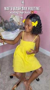 How I grow and keep my daughter’s hair healthy | Nae’s Wash Day Routine 😍