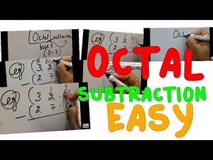 Octal subtraction 😀😀very easy