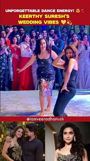 😍💃🏻 Keerthy Suresh Wedding Vibes ❤️💫 #dance #marriage #cocktail #music #shorts #viral