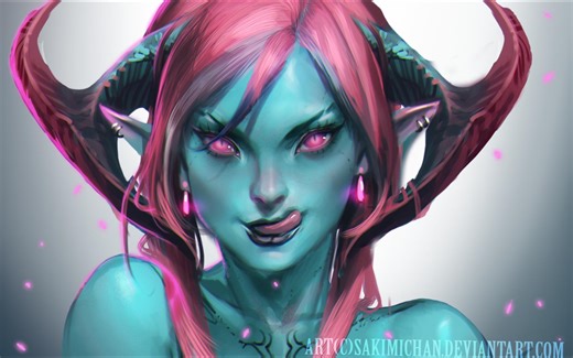 sakimichan绘画过程 第二期 原创