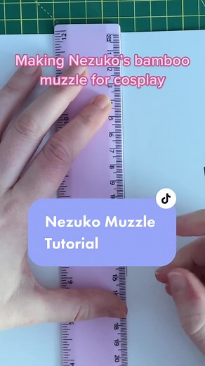 A short version of how I made my Nezuko bamboo muzzle for my cosplay! #demonslayercosplaynezuko #nezukomuzzletutorial #cosplaytutorials #nezukokamadocosplayer