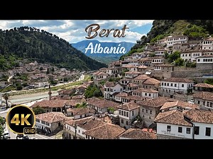 Berat, Albania, 4K, Cinematic Drone Footage