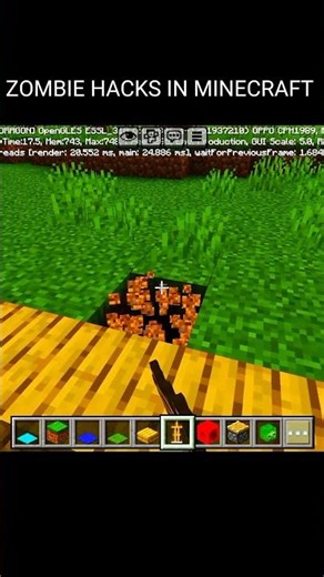 ZOMBIE HACKS IN MINECRAFT #minecraft