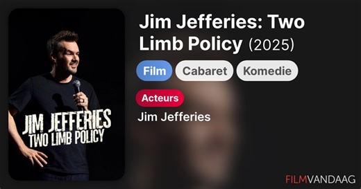 Jim Jefferies: Two Limb Policy (2025)