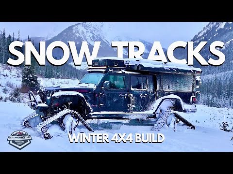 SNOW TRACKS on Jeep Gladiator for EXTREME WINTER 4x4 ADVENTURES