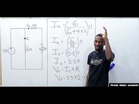 FE Exam: Current Division Rule Parallel Resistors | Solving for Branch Current & Output Voltage Vo