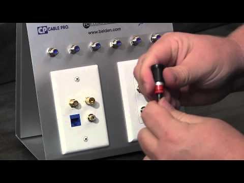 Overview of installation of Snap-N-Seal connectors using the Cable Pro CPFPCT-596 compression tool