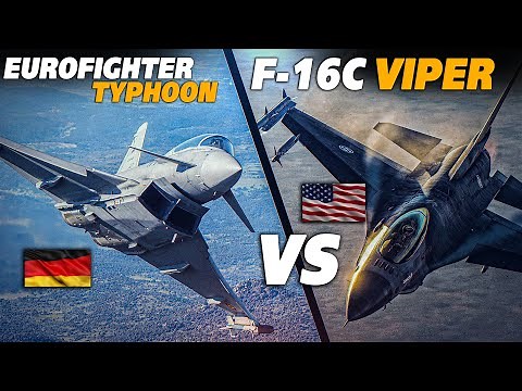Eurofighter Typhoon EF2000 Vs F-16C Viper | Intercept | Digital Combat Simulator | DCS |