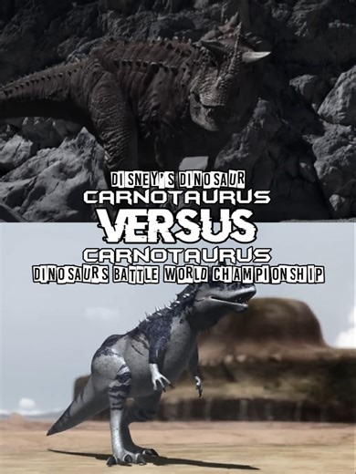 Disney Carnotaurus vs DBWC Carnotaurus #edit