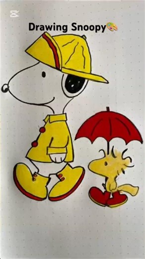 Drawing Snoopy 🐾💛