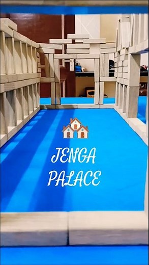 Jenga Royal Palace 🏰 Creative Architecture You Must See! #shorts #jenga #palace