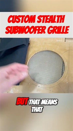 Stealth Subwoofer Grille Hack Every Car Audio Guy Should Try #caraudio #diy #bass