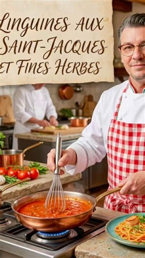 Linguines aux St Jacques et fines herbes #Linguines#SaintJacques#CuisineMaison#RecetteFacile#