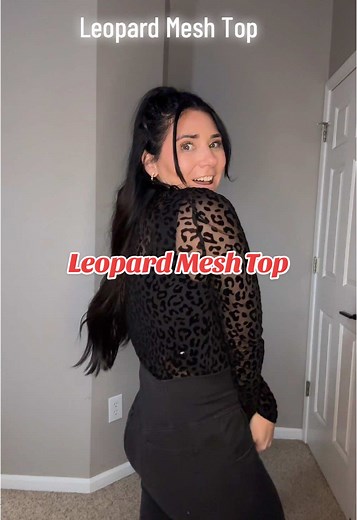 Stylish Leopard Mesh Top for Your Wardrobe