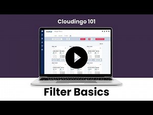 Cloudingo 101: Filter Basics