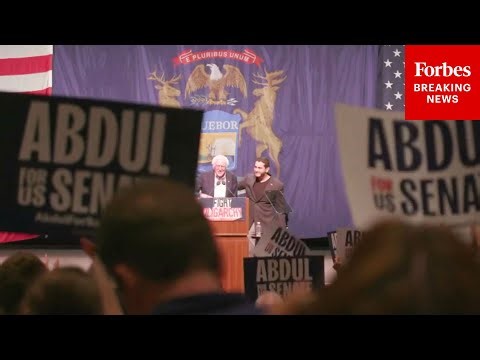 Bernie Sanders Holds 'Fight Oligarchy' Rally In Michigan With Senate Candidate Abdul El-Sayed
