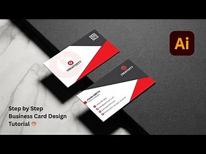 How to Design a Professional Business Card in Adobe Illustrator | Step by Step Tutorial