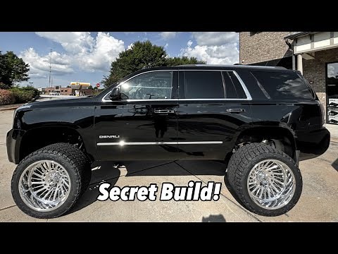 THE SECRET BUILD!! Lifted Yukon Denali on CHROME FTS Lift Kit!! The Perfect Build! Female Driver!
