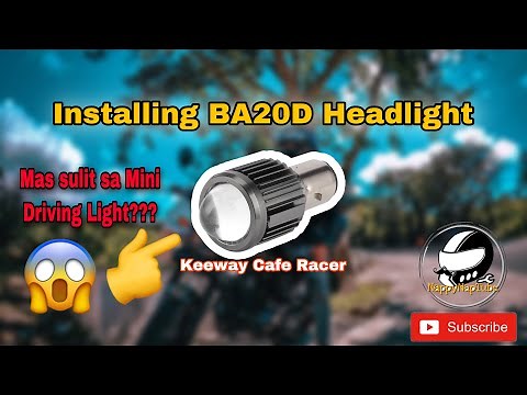INSTALL| BA20D H4 version | Headlight | keeway Cafe Racer