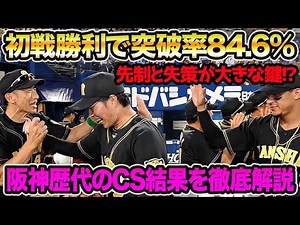 【初戦の結果が本当に全て!?】阪神歴代のCS戦績を徹底解説!! 先制と失策が重要すぎる件について【阪神タイガース】