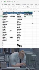 130K views · 817 reactions | How to merge names in excel  #excel #office #spreadsheet | Time to Office | Facebook