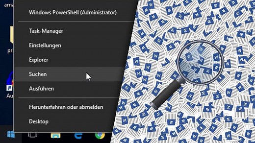 Dateien suchen in Windows 10