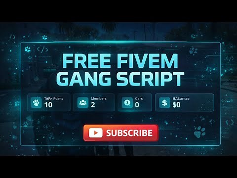 Free FiveM Gang Script By 5Mservers.com [Qbox,ESX,QBcore]