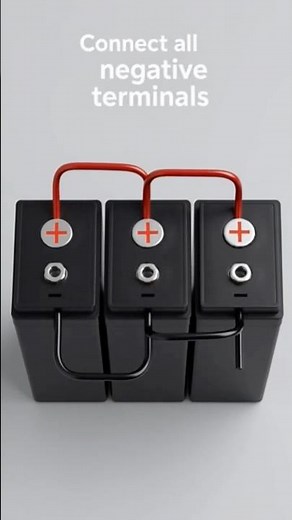 Batteries Parallel Connection Easy Method. #electrical experiment