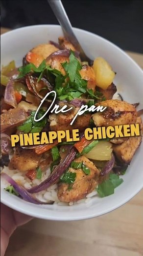 One-Pan Pineapple Chicken Dinner 🍍
