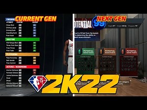 NBA 2K22 MYPLAYER BUILDER | CURRENT GEN & NEXT GEN
