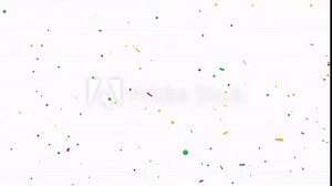 explosion of confetti, video greeting animation