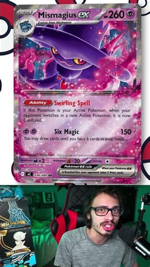 Mismagius ex Uses Confusion the Best!#pokemon#pokemontcg#phantasmalflames