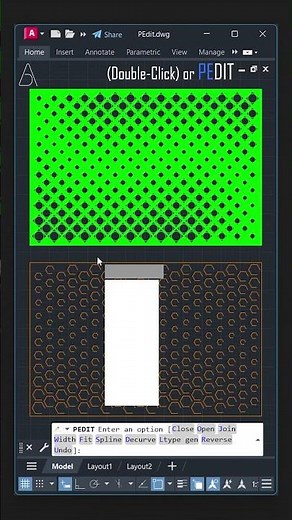 PEDIT (Polyline Edit) - AutoCAD Tutorial #architecture #autocad #civilengineering
