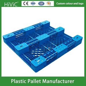 [Hot Item] HDPE Heavy Duty Euro Industrial Logistics Stackable 4 Way Export Rackable Plastic Pallet for Warehouse Storage