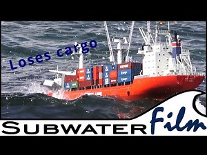 RC Eva Marie loses cargo | Container freighter in BALTIC SEA- Fjord of Flensburg