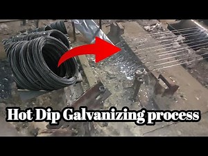 Hot dip galvanizing process | Zinc coating on iron wire