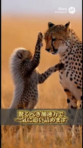 地球最速の捕食者！チーターの知られざる生態とは？🐆💨 #チーター #動物 #動物の生態 #自然 #動物の雑学 #ショート動画#cheetah